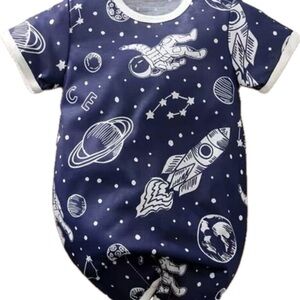 New astronaut space print baby romper 3-6 months